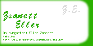 zsanett eller business card